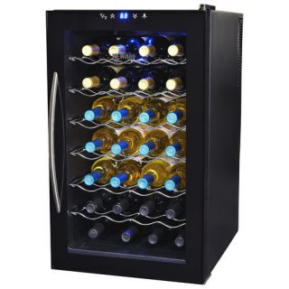 NewAir AW 280E 28 Bottle Thermoelectric Wine Refrigerator, Black