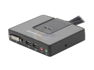 IOGEAR GCS982U 2 Port Dual Link DVI Cable KVM with Audio