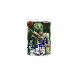 Autograph Warehouse 19155 Ervin Johnson Autographed Basketball Card Milwaukee Bucks 1998 Hoops No. 146