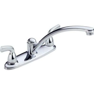 Delta Foundations 2 Handle Standard Kitchen Faucet in Chrome B2310LF