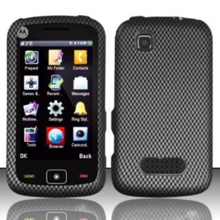 Insten Carbon Fiber Rubberized Hard Design Case Cover For Motorola EX124g