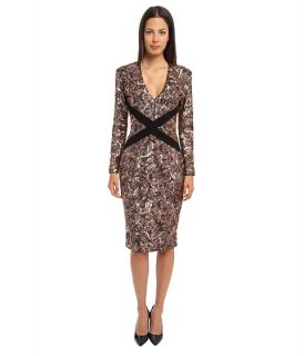 just cavalli long sleeve sequin dress