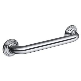 KOHLER Traditional 12 in. Concealed Screw Grab Bar in Polished Stainless Steel K 10540 S
