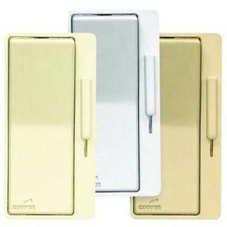 Cooper Wiring Devices Devine AL Series Dimmer Color Change Faceplate Kit   Almond/White/Ivory DAL06P C1 K