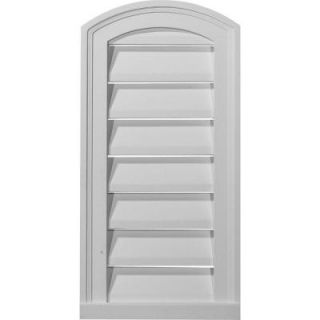 Ekena Millwork 2 in. x 18 in. x 30 in. Functional Eyebrow Gable Louver Vent GVEY18X30F