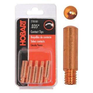 Hobart Welding Tweco-Style Contact Tips — .035in., 5-Pack., Model# 770181  MIG   Flux Core Nozzles   Contact Tips