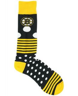 For Bare Feet Boston Bruins Dots and Stripes 538 Socks   Sports Fan