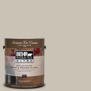BEHR Premium Plus Ultra 1 Gal. #UL170 9 Sculptor Clay Interior Flat Enamel Paint 175001
