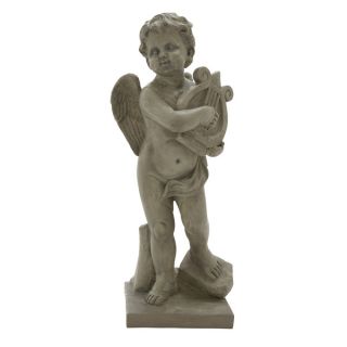 24 inch Angel with Harp Figurine   17501253   Shopping