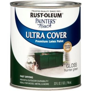 Rust Oleum Painter's Touch 32 oz. Ultra Cover Gloss Hunter Green General Purpose Paint 1938502