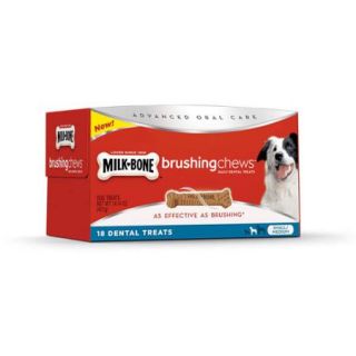 Milk Bone Brushing Chews Small/Medium Daily Dental Dog Treats 18 ct Box