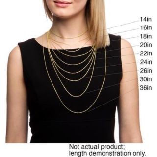 Fremada 14k Yellow Gold Singapore Chain Necklace (16 30 inch) 20 INCH