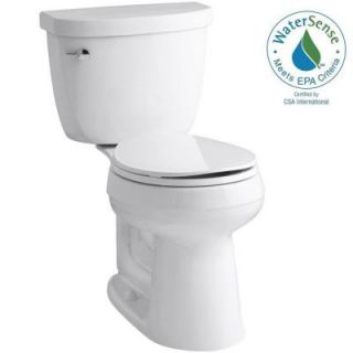 KOHLER Cimarron Comfort Height 2 piece 1.28 GPF Round Toilet with AquaPiston Flush Technology in White K 3887 0
