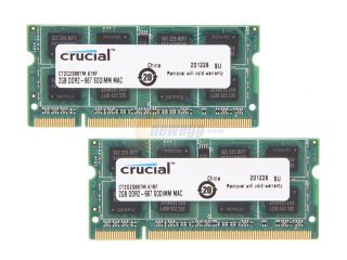 Crucial 2GB DDR2 667 (PC2 5300) Memory for Apple Model CT2G2S667M