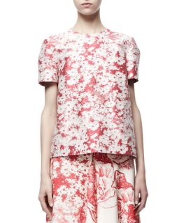 Stella McCartney Louisa Top W/Floral Embroidery & Tuxedo Floral Embroidered Trousers