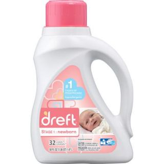 Dreft Stage 1 Newborn Liquid Laundry Detergent, 35 Loads 50 fl oz