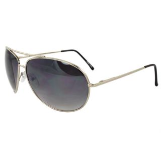 Unisex Metal Framed Silver Aviator Sunglasses   14761192  