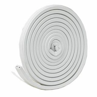 Frost King E/O 9/16 in. x 5/16 in. x 10 ft. White EPDM Cellular Rubber Weather Strip Tape Cushioned Ribbed V27WA