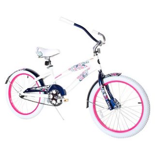 Girls Magna Oasis Cruiser Bike   White/Pink (20)