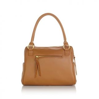 IMAN Platinum Genuine Leather and Luxe Suede Soho Chic Bag   7650438