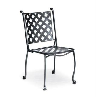 Stackable Bistro Chair in Wrought Iron   Maddox Set of 2 (Cypress)