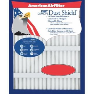 American Air Filter 25inch X 25inch X 1inch Dust Shield Air Filter 222 870 051   Pack of 12