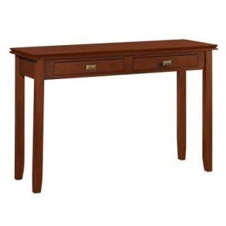 Simpli Home Artisan Console Table in Medium Brown Wood AXCHOL003