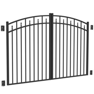 Freedom Black Aluminum Driveway Gate (Common 96 in; Actual 93 in)