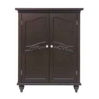 Elegant Home Fashions Venice 34 in. H x 27 in. W x 13 3/4 in. D Floor Cabinet in Dark Espresso HDT571