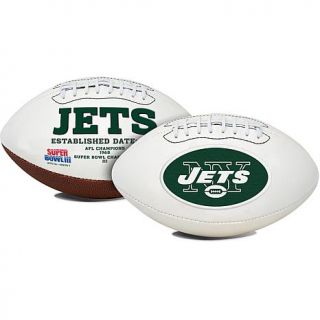 Officially Licensed NFL Full Sized White Panel Football with Autograph Pen by R   7600972
