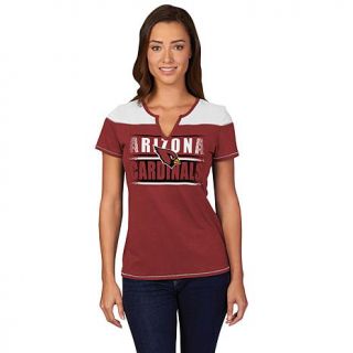 Officially Licensed NFL For Her Football Miracle Short Sleeve Fashion Top   Car   7750349