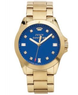 Juicy Couture Womens Stella Gold Tone Stainless Steel Bracelet Watch