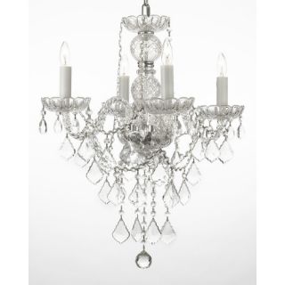 Venetian 4 Light Crystal Chandelier by Harrison Lane