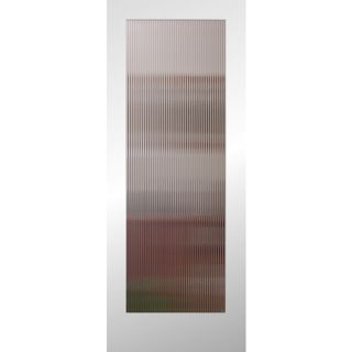 ReliaBilt Full Lite Patterned Glass Pine Slab Interior Door (Common 24 in x 80 in; Actual 24 in x 80 in)