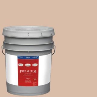 Glidden Premium 5 gal. #HDGO37U Castaway Shore Beige Satin Latex Interior Paint with Primer HDGO37UP 05SA