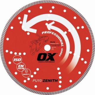 OX Professional Universal 14 in. 1   20 mm Bore Diamond Blade OX PU10 14