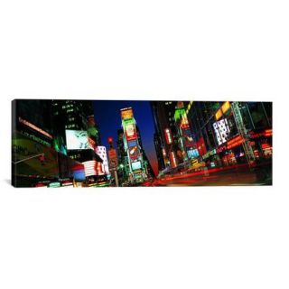 iCanvas Panoramic New York Skyline Cityscape Photographic Print on Canvas in Multi color