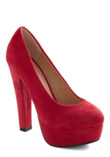 Nine Out of Tenacious Heel in Red  Mod Retro Vintage Heels