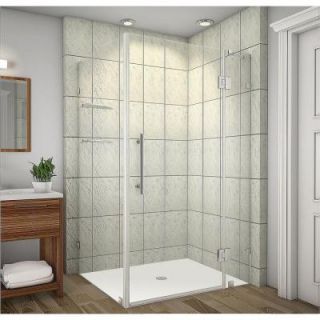 Aston Avalux GS 42 in. x 30 in. x 72 in. Completely Frameless Shower Enclosure with Glass Shelves in Stainless Steel SEN992 SS 4230 10