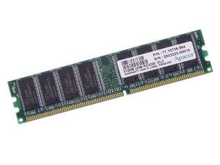 Apacer 512MB 184 Pin DDR SDRAM DDR 400 (PC 3200) System Memory Model 77.1073X.XXX   Desktop Memory