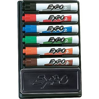 Expo Low Odor Dry Erase Organizer Kit, Chisel Tip, Assorted Colors, 6/pk (80556)