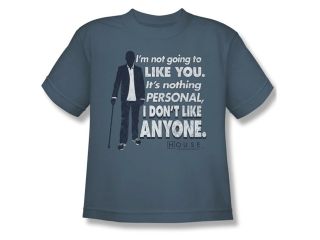 House Boys' I Don't Like Anyone Youth T shirt Youth Small Black