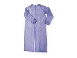 CONDOR 1N860 Coat Sleeve Apron, Blue, 55 In. L