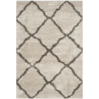 Safavieh Belize Shag Taupe and Grey Rectangular Indoor Machine Made Area Rug (Common 4 x 6; Actual 48 in W x 72 in L x 0.5 ft Dia)