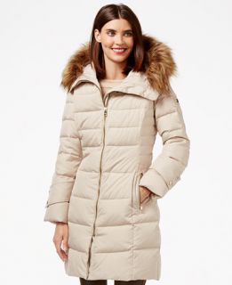 Calvin Klein Faux Fur Trim Down Puffer Coat   Coats   Women