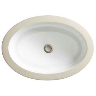 Porcher Marquee Grande Under Mount Bathroom Sink in White DISCONTINUED 12010 00.001
