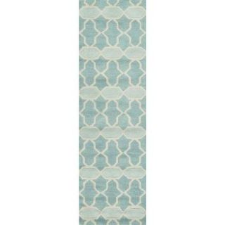 Loloi Rugs Weston Lifestyle Collection Aqua 2 ft. 3 in. x 7 ft. 6 in. Rug Runner WESNHWS02AQ002376