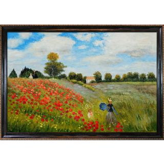 Monet Poppy Field in Argenteuil Canvas Art by Tori Home