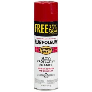 Rust Oleum Stops Rust 12 oz. Protective Enamel Gloss Sunrise Red Spray Paint (6 Pack) 254153