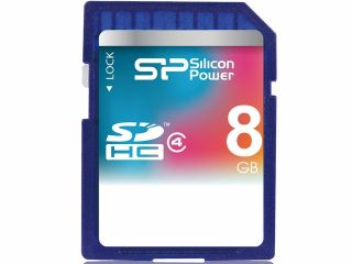 Silicon Power 8GB Secure Digital High Capacity (SDHC) Flash Card Model SP008GBSDH004V10